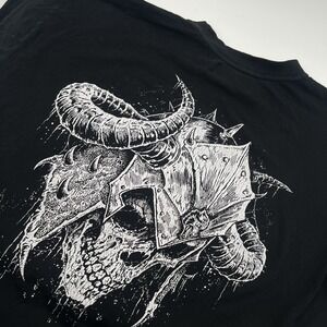 Darc Sport Shirt Mens L Black Viking Skull Wolves Valhalla Limited Edition Gym